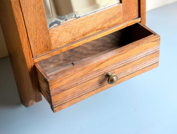 Antique Oak Apothecary Cabinet - Victorian Period