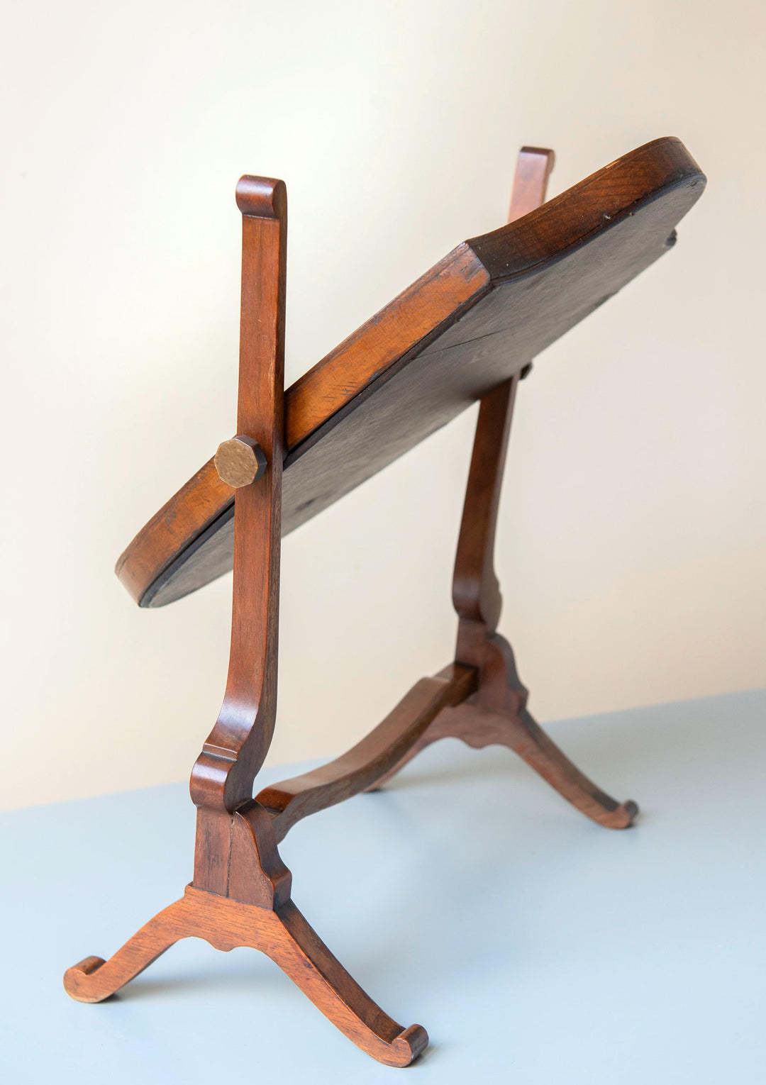 Antique Shield Mirror - English Mahogany Table Mirror