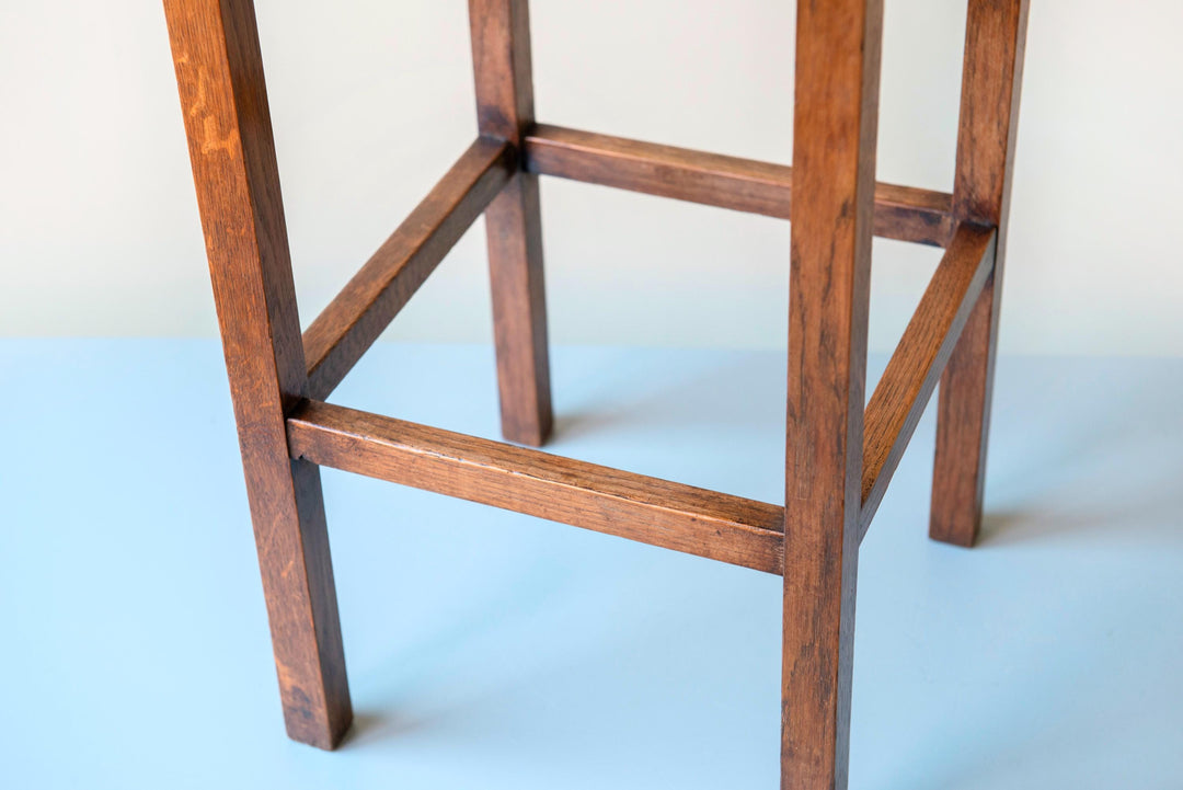 Art Deco Side Table - Dutch Oak Accent Table