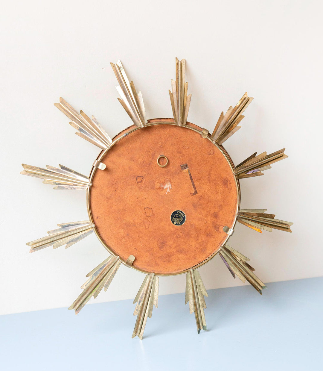 Vintage Sunburst Convex Wall Mirror – 1950s