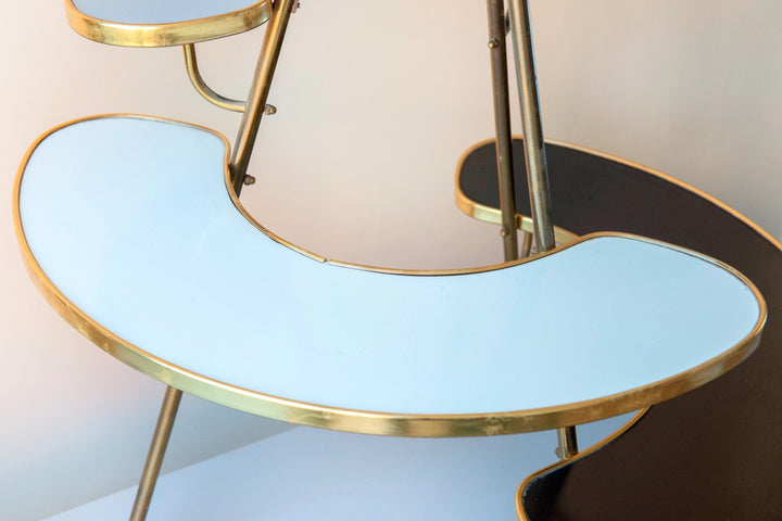 Vintage Tiered Plant Stand - Brass Mid Century Table