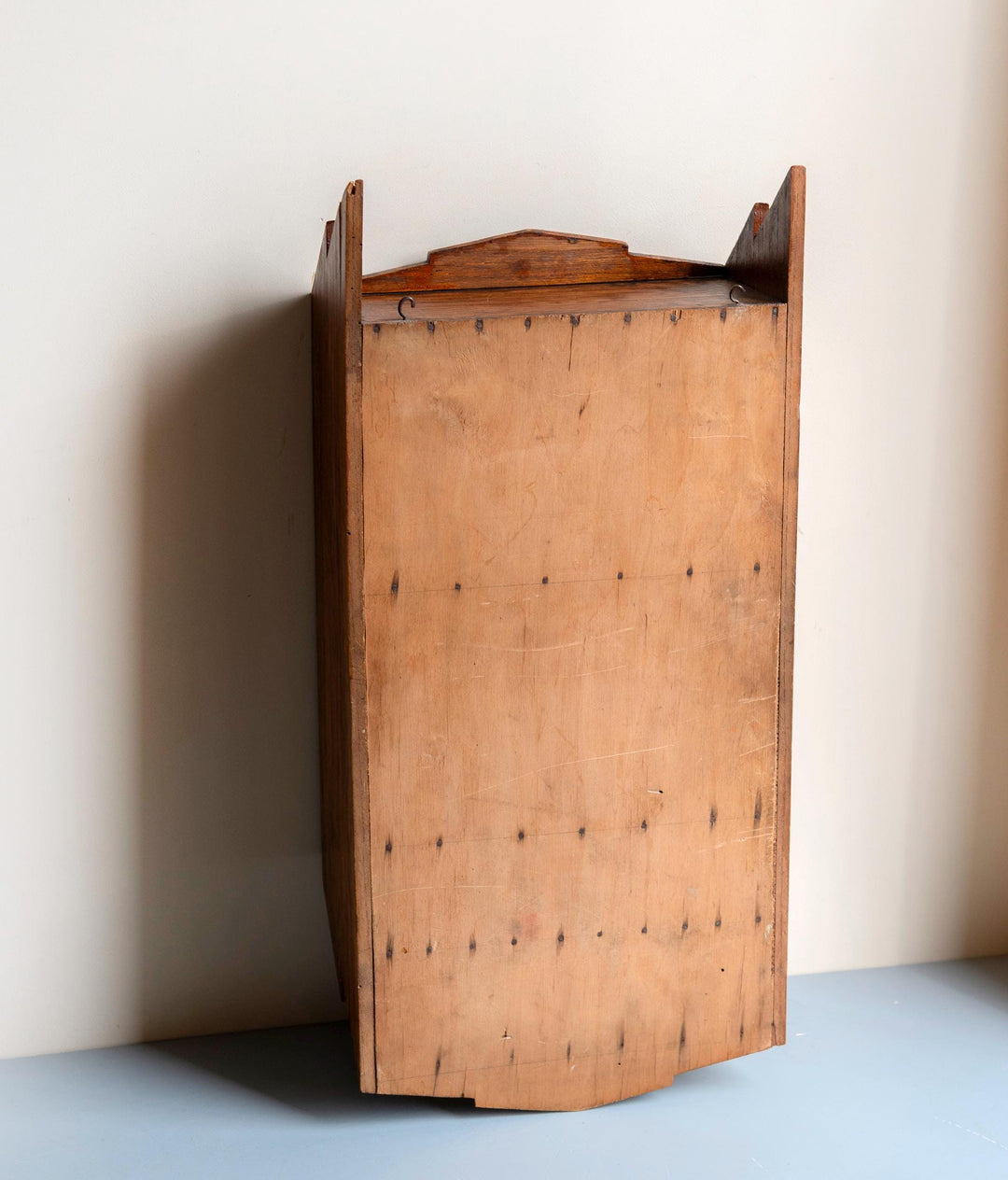 Antique French Wall Cabinet With Foxed Mirror
