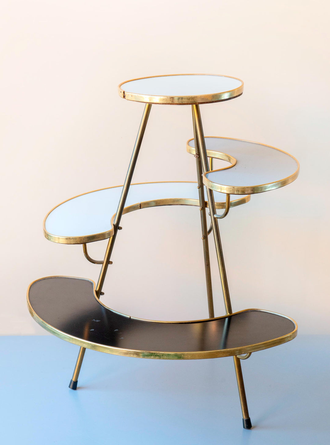 Vintage Tiered Plant Stand - Brass Mid Century Table