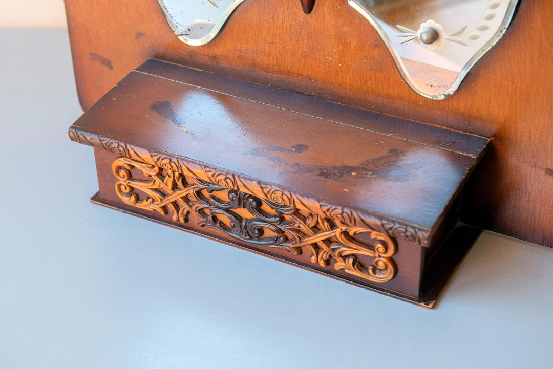 Vintage Butterfly Mirror Cabinet - Art Deco Storage Unit