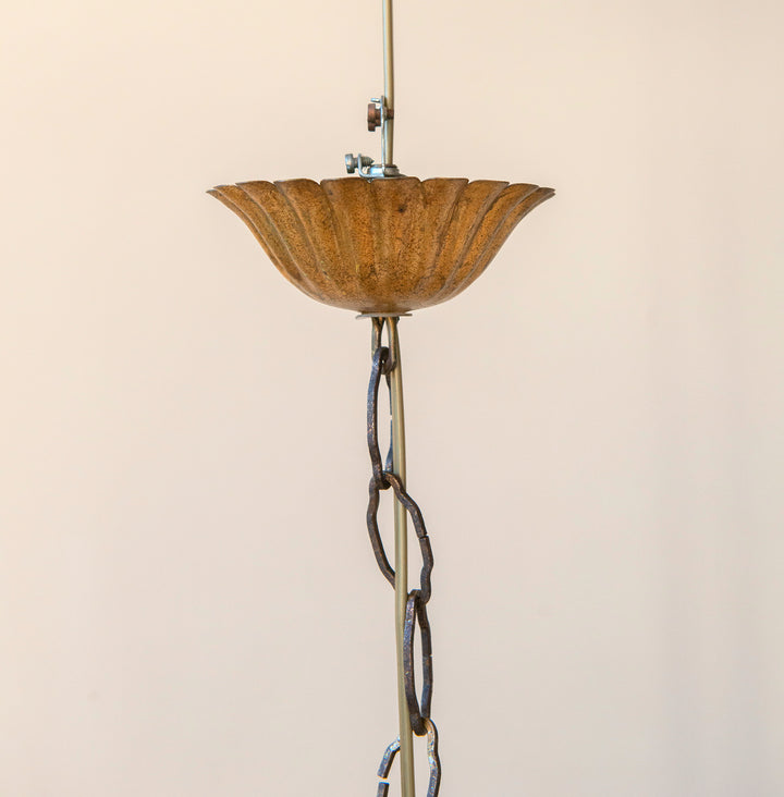 Florentine Italian Chandelier Lamp - 1960s