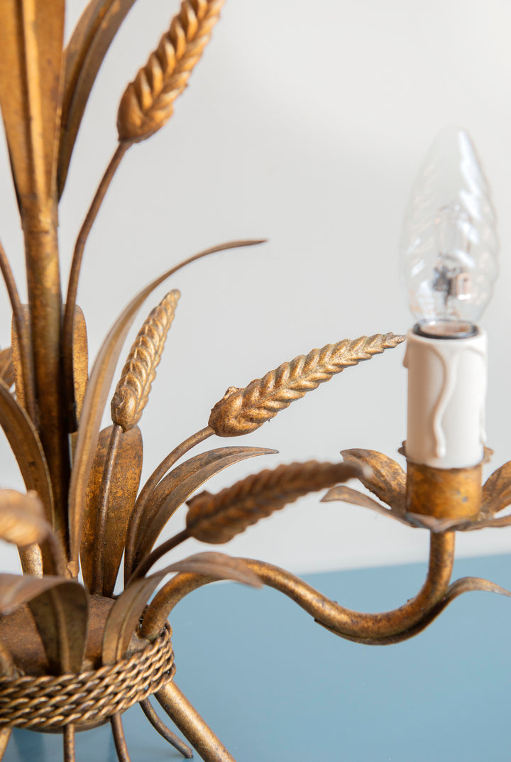Florentine Italian Chandelier Lamp - 1960s