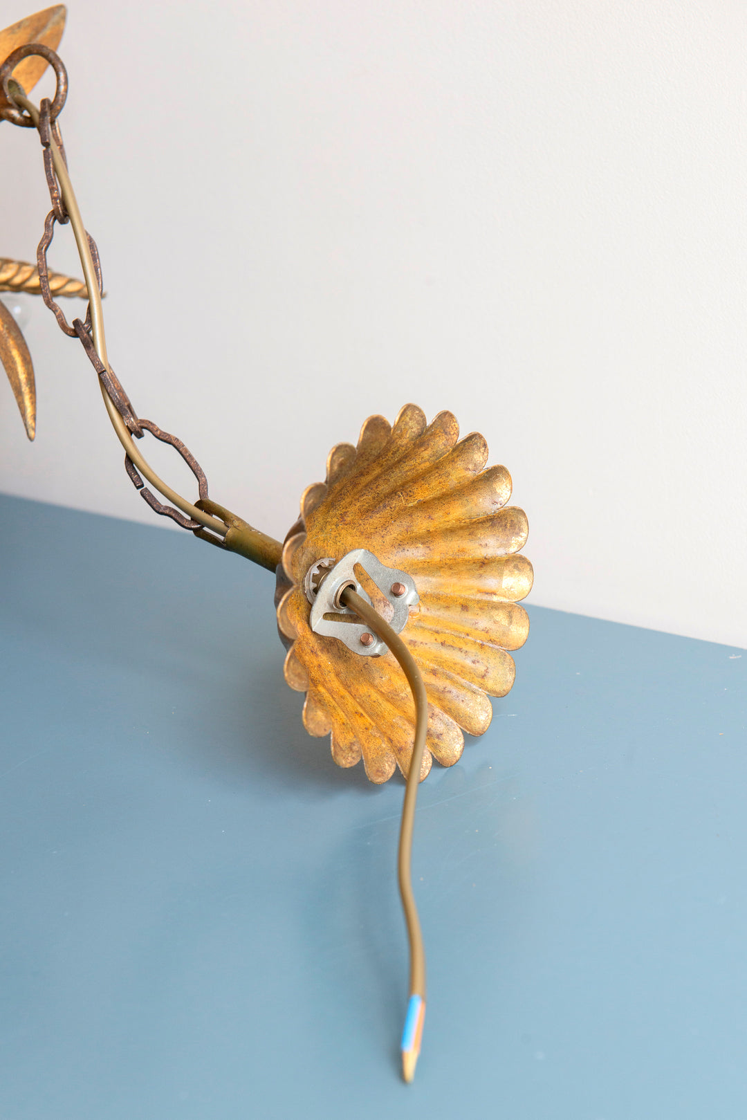 Florentine Italian Chandelier Lamp - 1960s