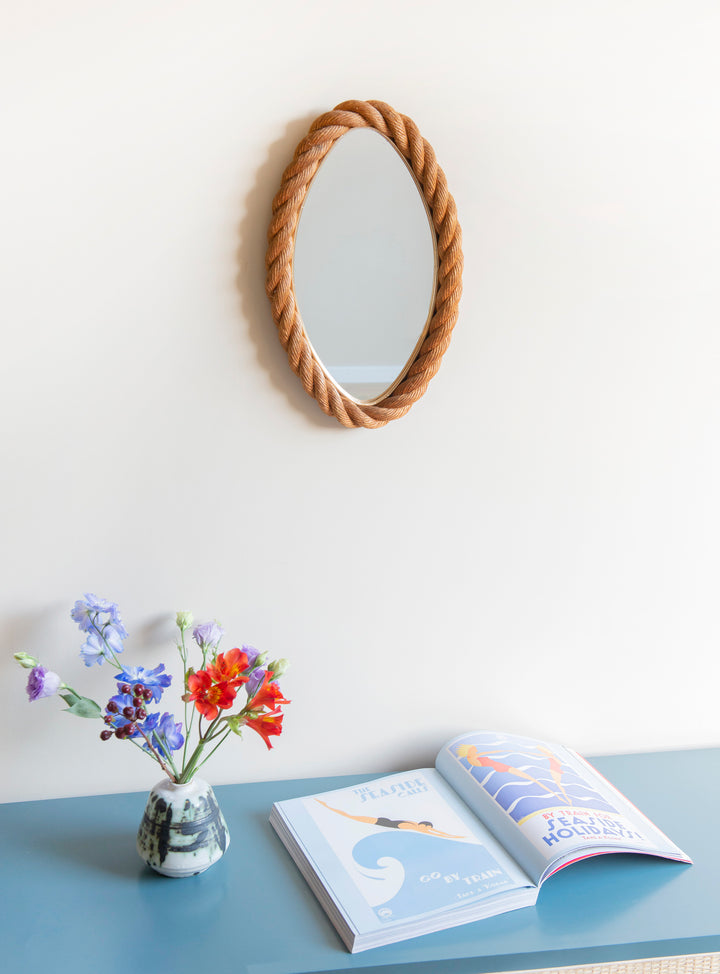 Twisted Rope Mirror by Minet & Adoux, 1950s Design