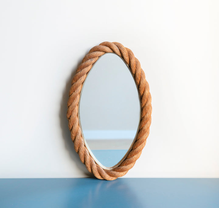 Twisted Rope Mirror by Minet & Adoux, 1950s Design