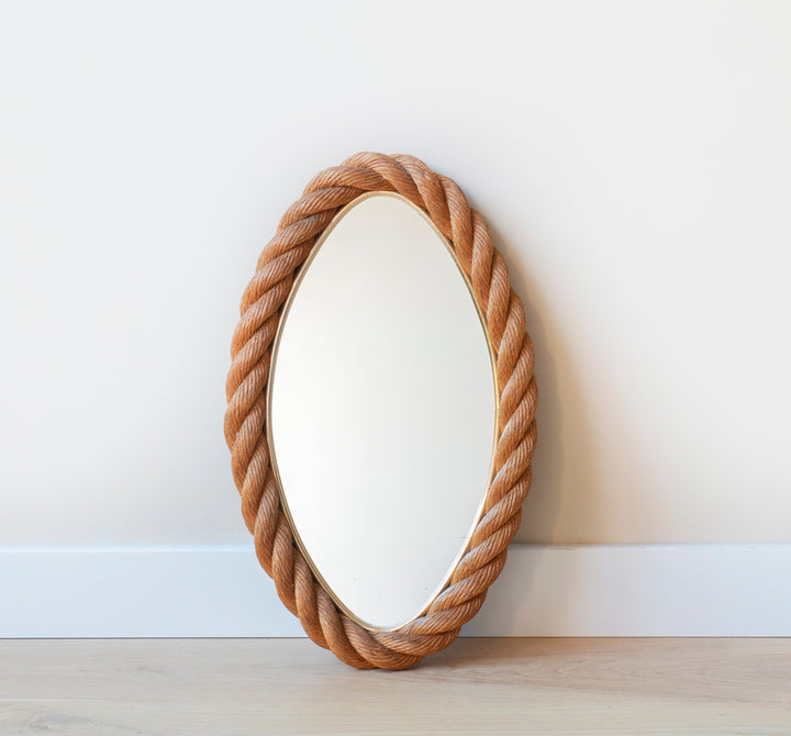 Twisted Rope Mirror by Minet & Adoux, 1950s Design