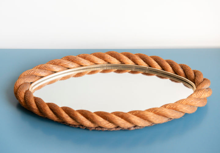 Twisted Rope Mirror by Minet & Adoux, 1950s Design