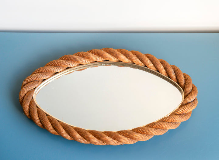 Twisted Rope Mirror by Minet & Adoux, 1950s Design