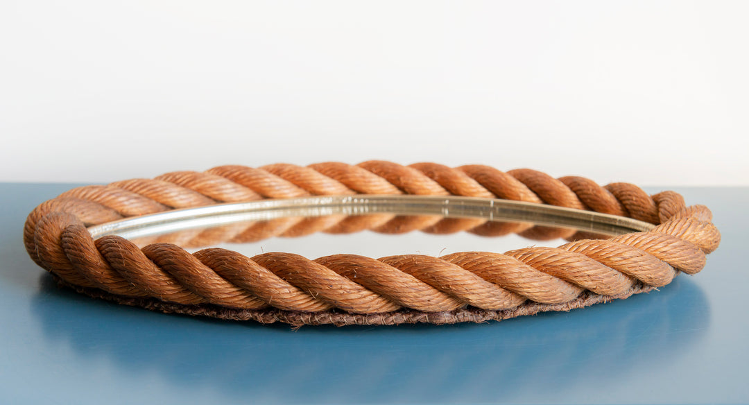 Twisted Rope Mirror by Minet & Adoux, 1950s Design