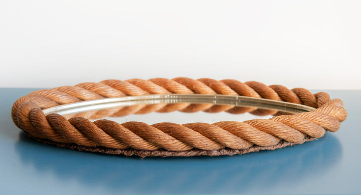 Twisted Rope Mirror by Minet & Adoux, 1950s Design
