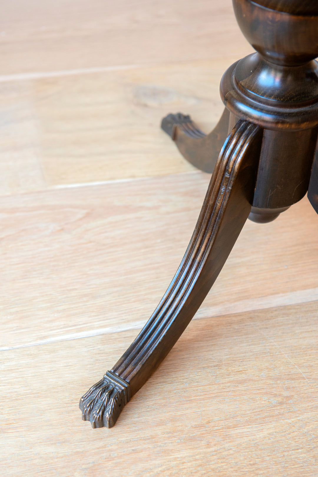 Antique Walnut Wine Table - Scalloped Tabletop