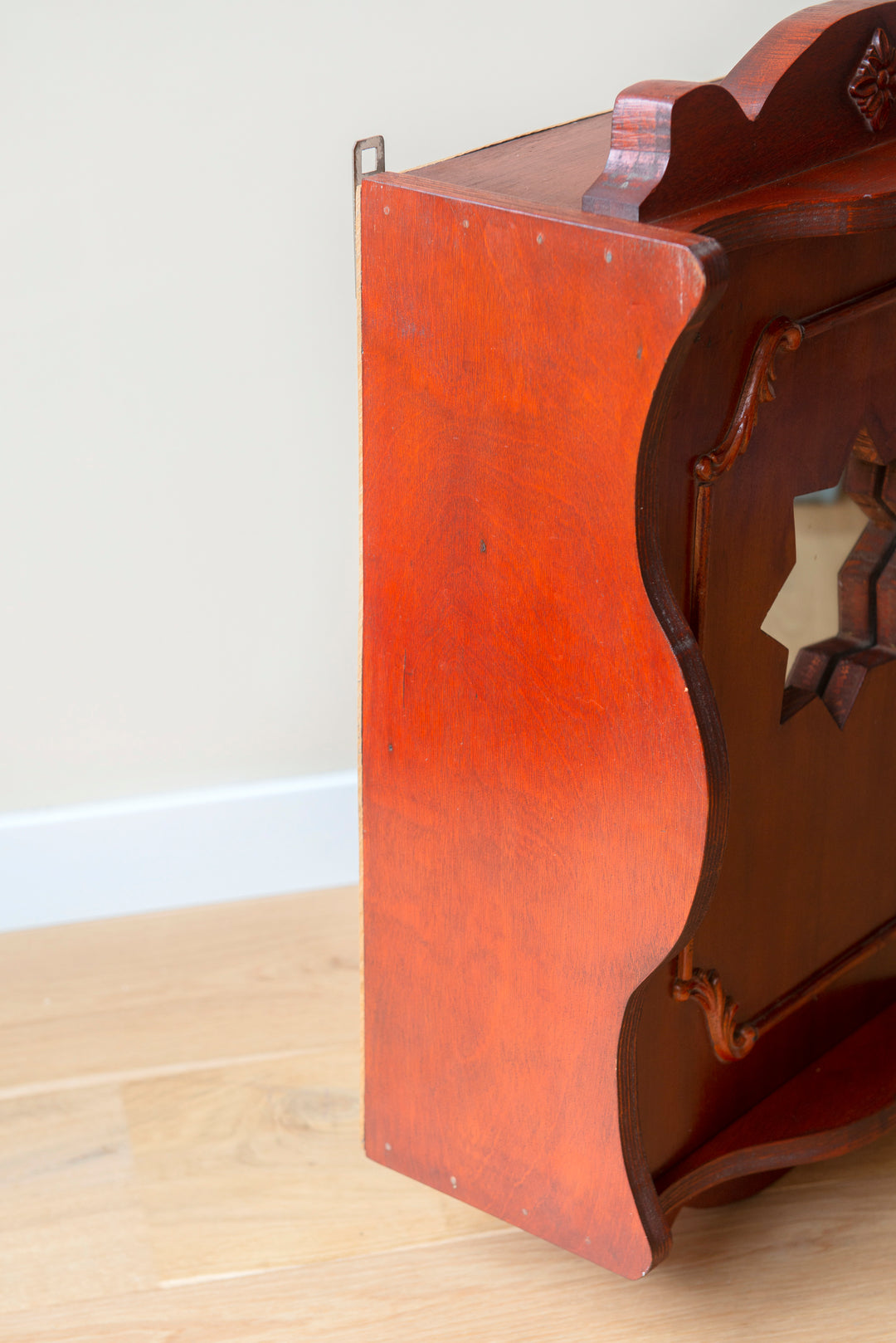 Vintage Mahogany Apothecary Chest, Star Shaped Mirror