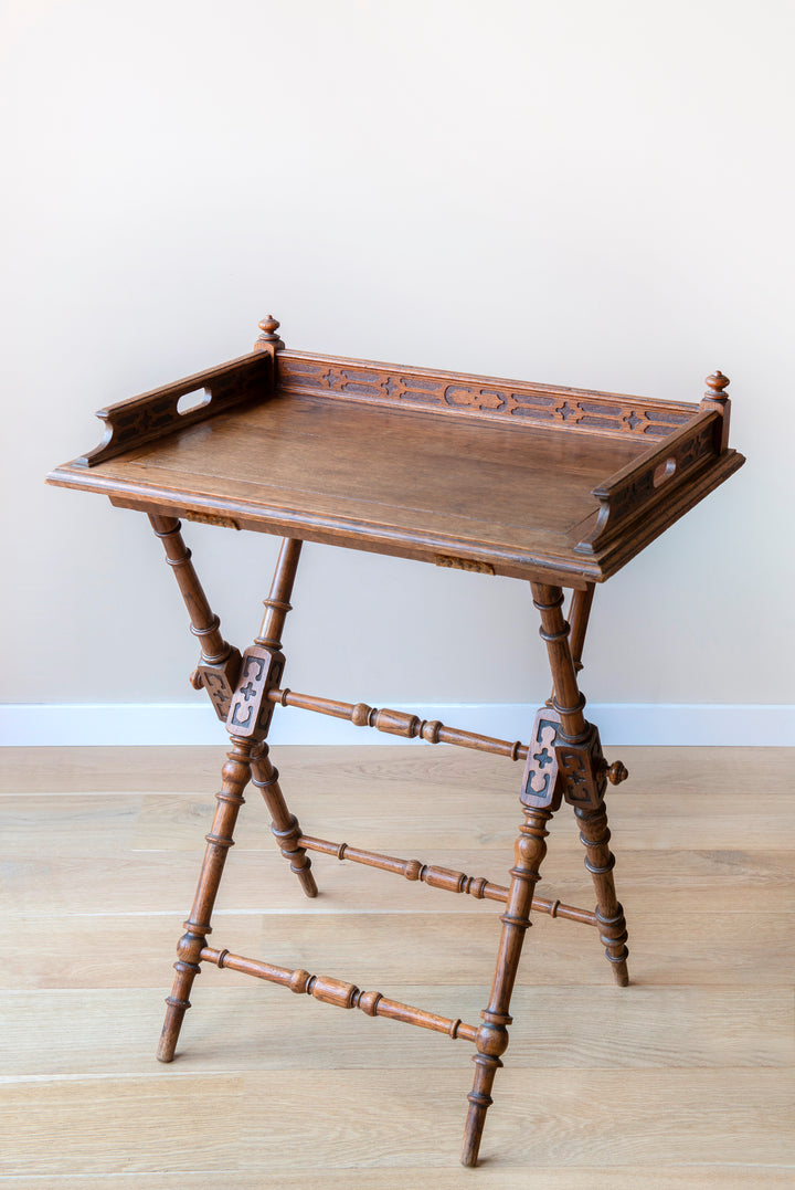 Antique Oak Butler Tray, 1920s