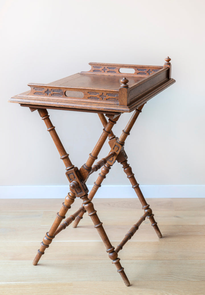 Antique Oak Butler Tray, 1920s