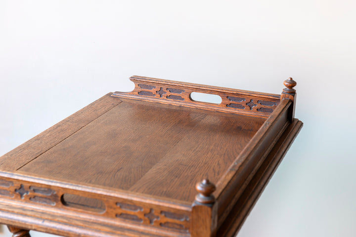 Antique Oak Butler Tray, 1920s