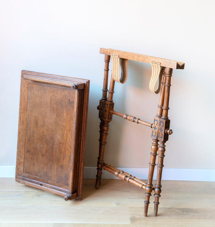 Antique Oak Butler Tray, 1920s