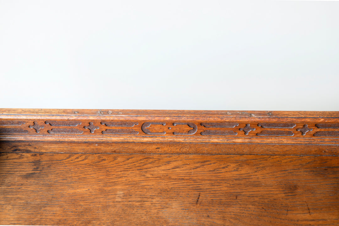 Antique Oak Butler Tray, 1920s