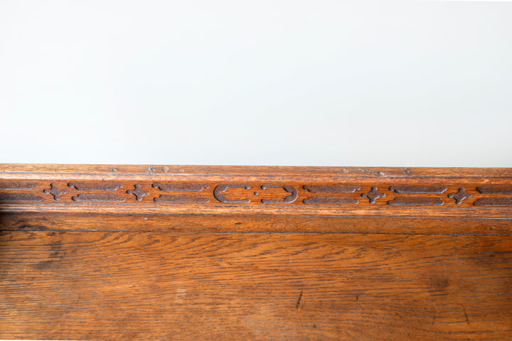 Antique Oak Butler Tray, 1920s