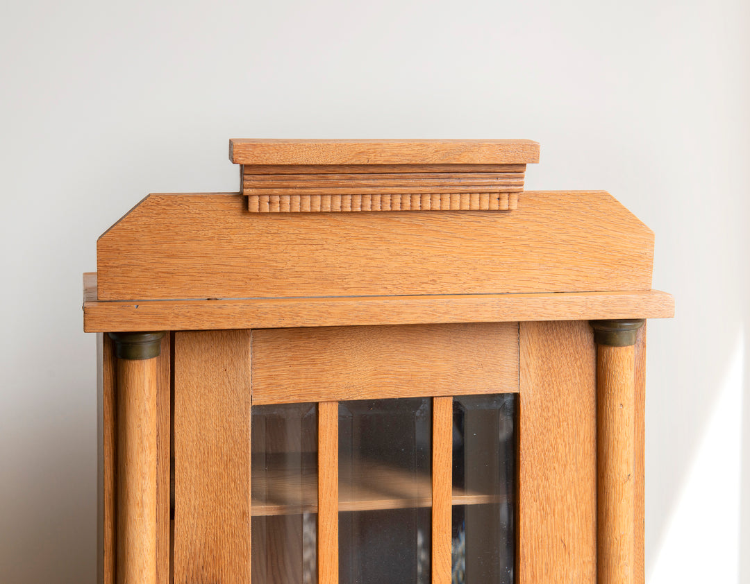 Antique Wooden Hanging Cabinet - Art Deco