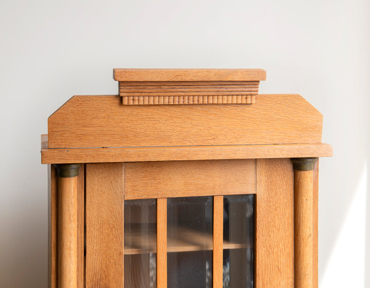 Antique Wooden Hanging Cabinet - Art Deco