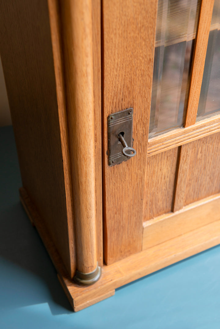 Antique Wooden Hanging Cabinet - Art Deco