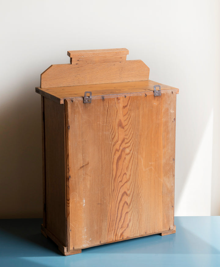 Antique Wooden Hanging Cabinet - Art Deco