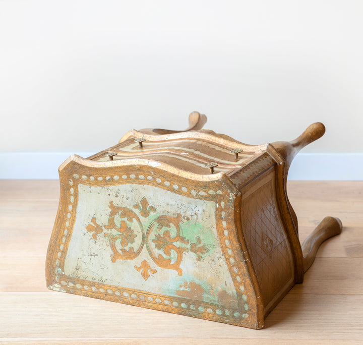 Florentine Cabinet With Two Drawers, Made In Italy