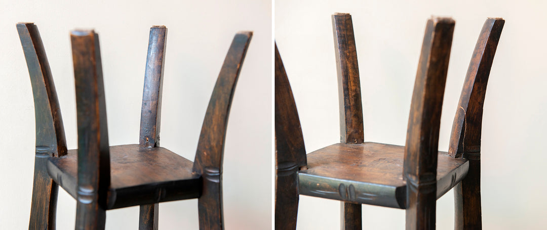 Antique Japanese Hand Carved Side Table - Liberty & Co