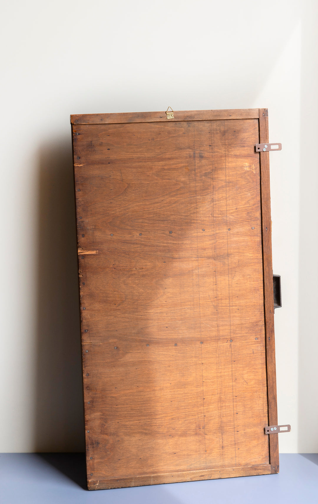 Antique Wooden Letter Press Tray With Metal Handle - Hamilton