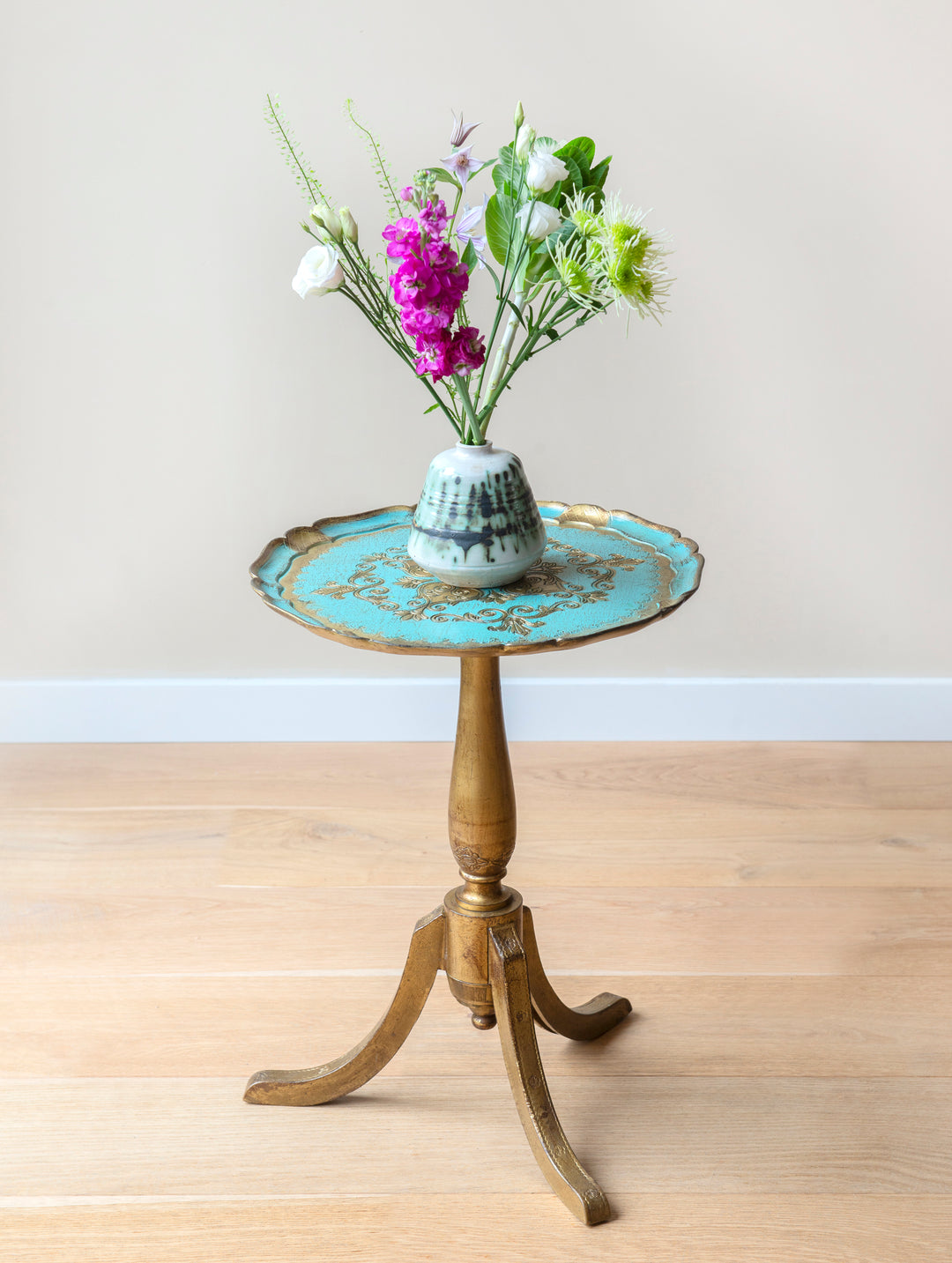 Italian Florentine Wine Table, 1960s Design