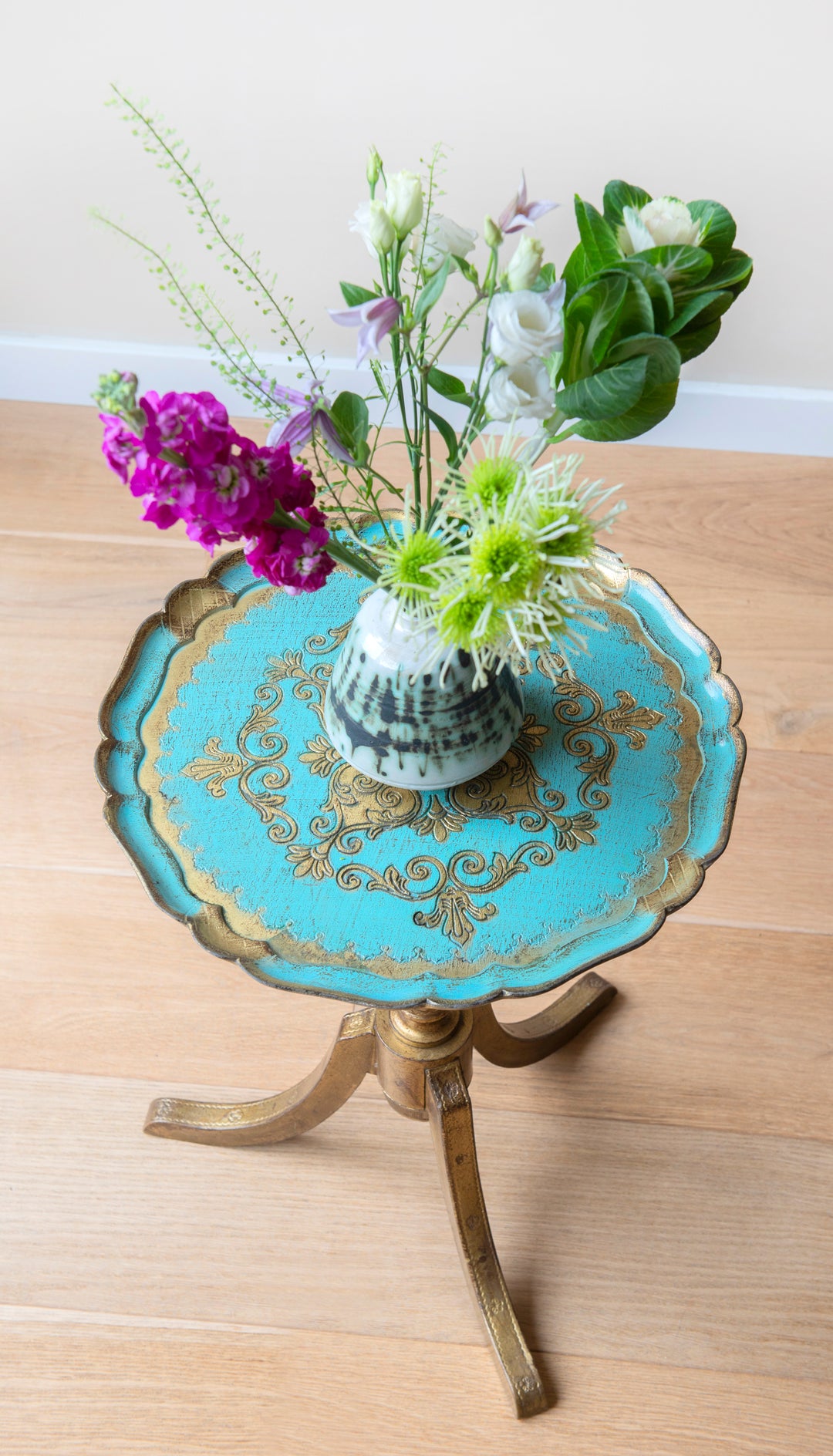 Italian Florentine Wine Table, 1960s Design