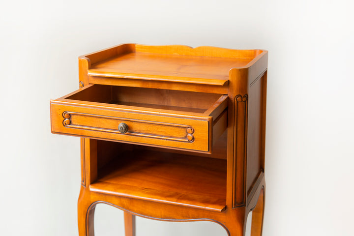 Vintage French Wooden Cabinet With Drawer