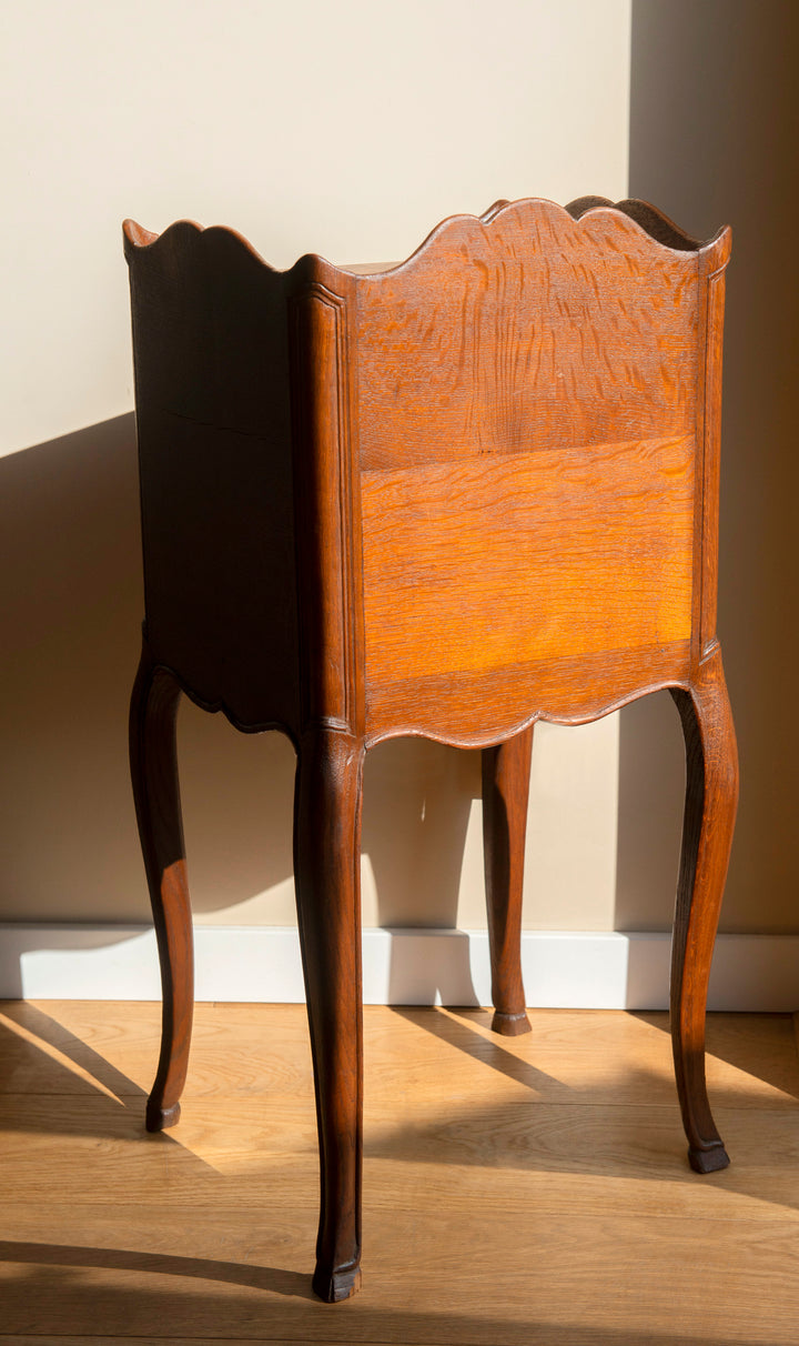Antique French Wooden Cabinet With Bend Legs