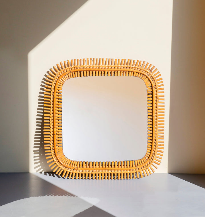 Franco Albini Bamboo Mirror, 1960s Design