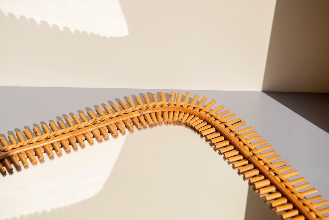 Franco Albini Bamboo Mirror, 1960s Design