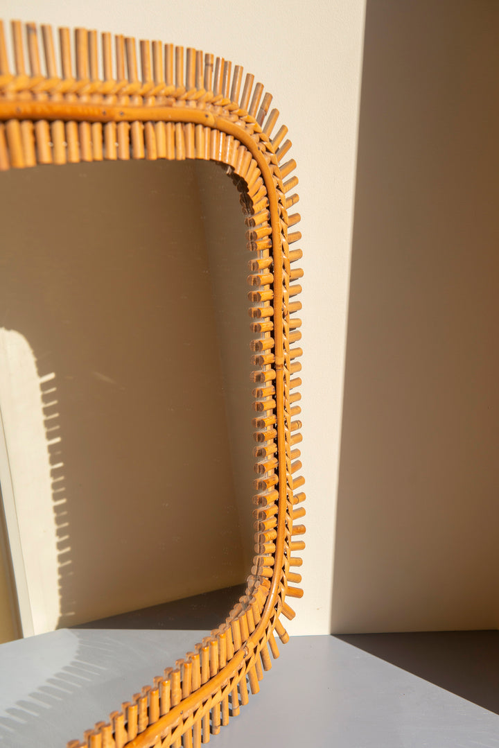 Franco Albini Bamboo Mirror, 1960s Design