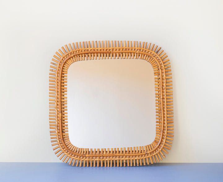 Franco Albini Bamboo Mirror, 1960s Design
