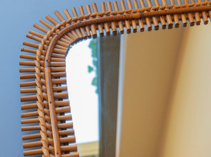 Franco Albini Bamboo Mirror, 1960s Design