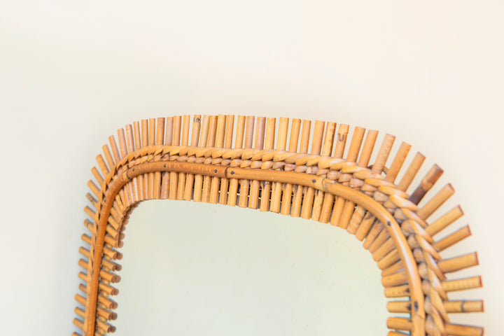 Franco Albini Bamboo Mirror, 1960s Design