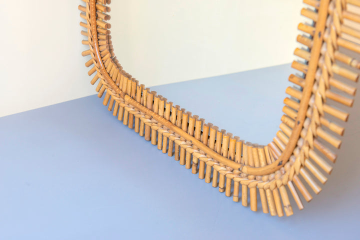 Franco Albini Bamboo Mirror, 1960s Design