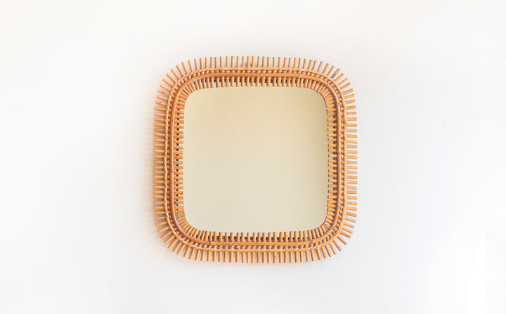 Franco Albini Bamboo Mirror, 1960s Design