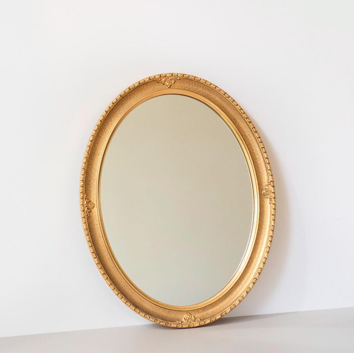 Vintage Dutch Oval Gold Mirror – 1960s