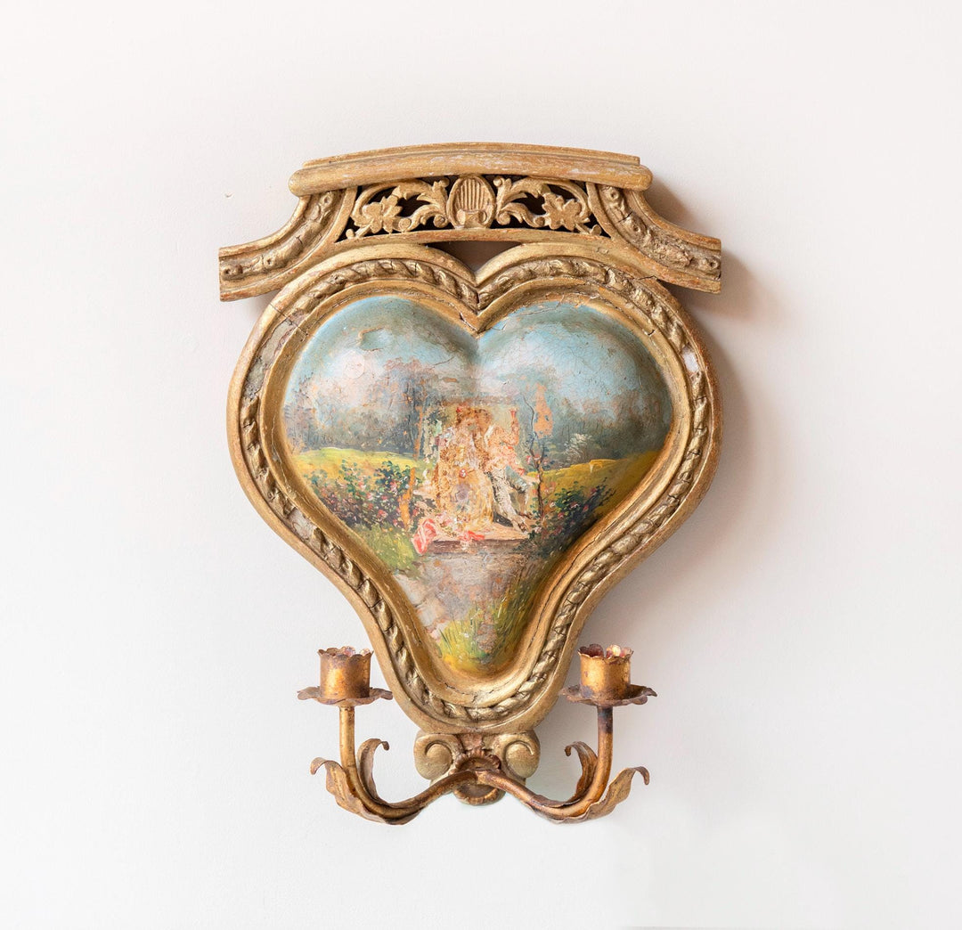 Antique French Giltwood Wall Sconce, 19th Century