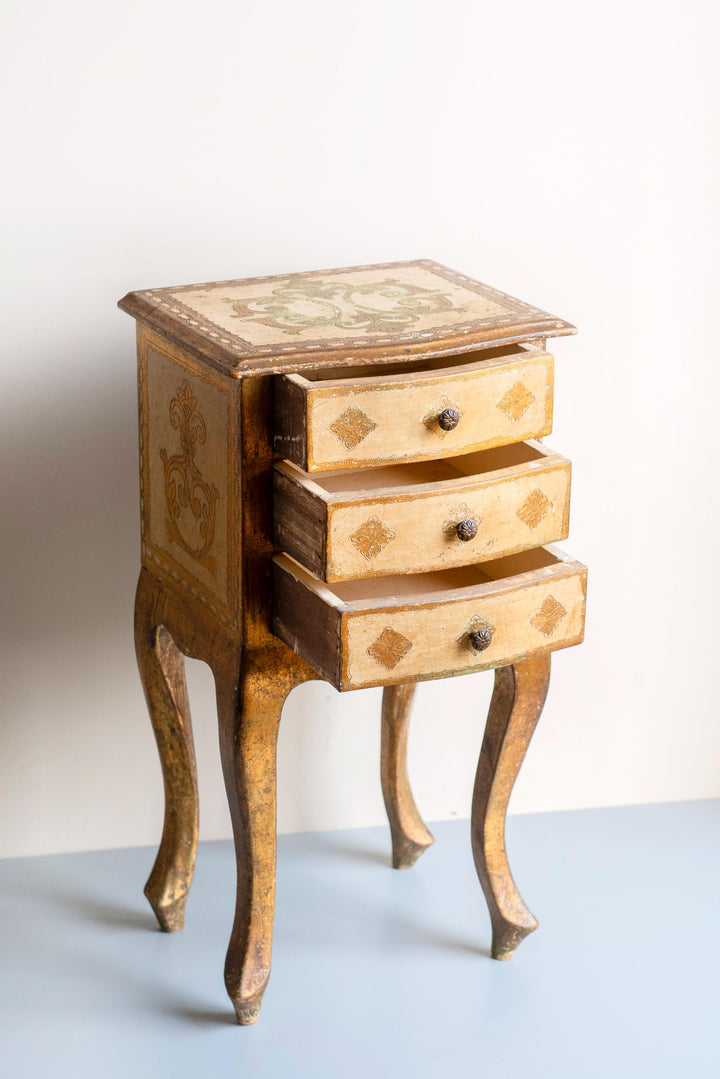 Italian Florentine Cabinet with Three Drawers – 1960s
