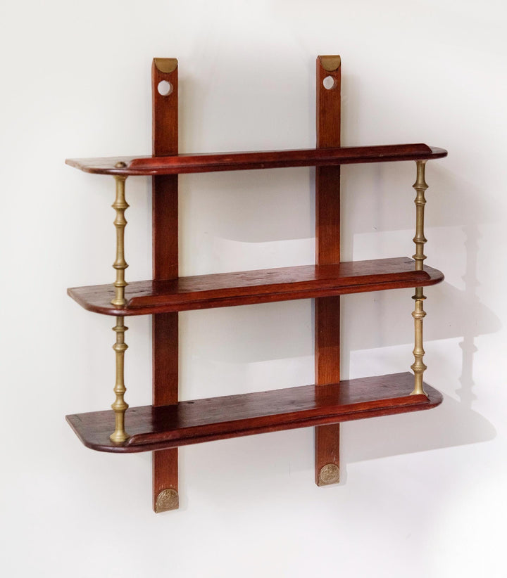 Antique Oak Victorian Wall Shelf - 19th Century