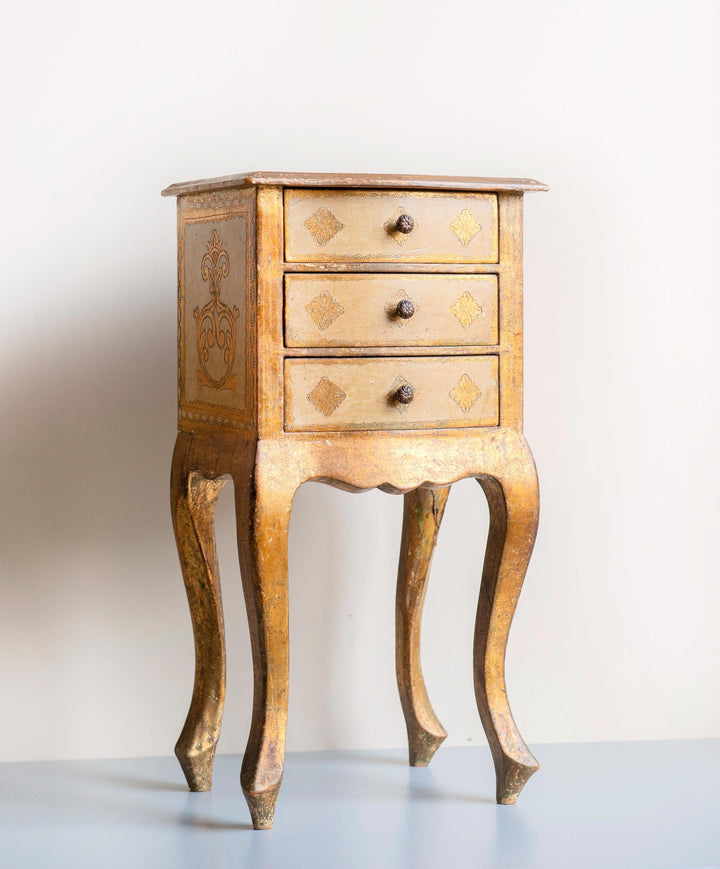 Italian Florentine Cabinet with Three Drawers – 1960s